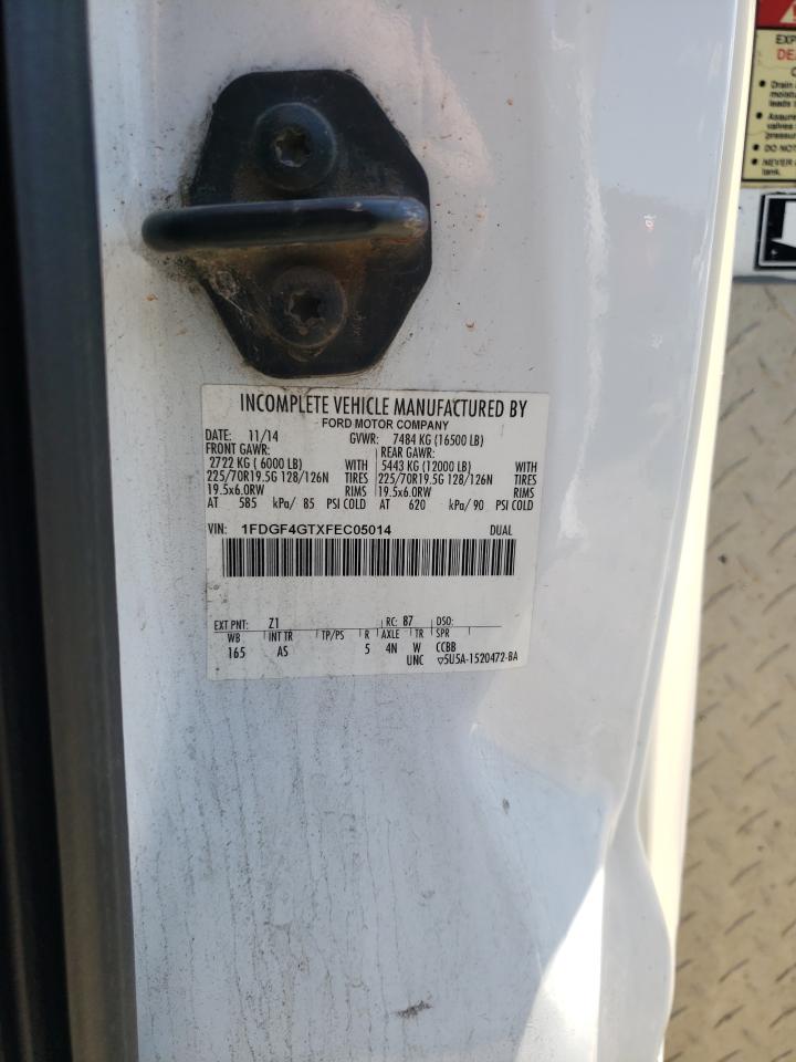 2015 Ford F450 Super Duty VIN: 1FDGF4GTXFEC05014 Lot: 58319514