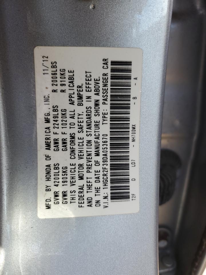 2013 Honda Accord Lx VIN: 1HGCR2F39DA053670 Lot: 61221984