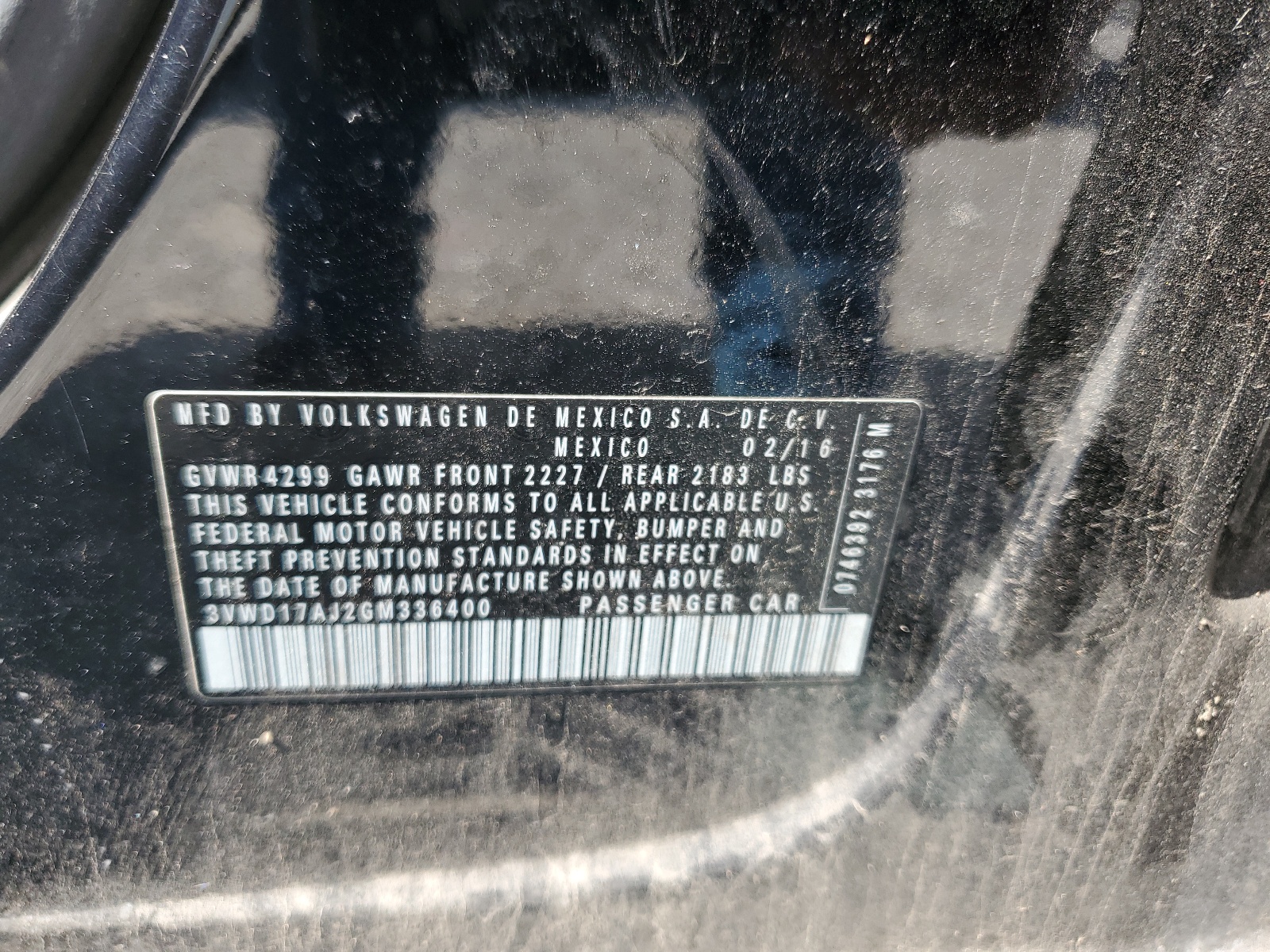 3VWD17AJ2GM336400 2016 Volkswagen Jetta Sport