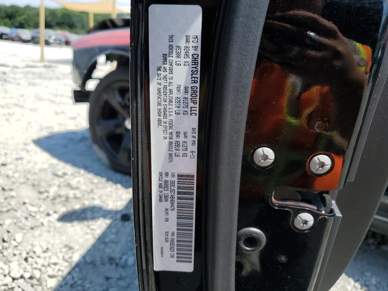 2011 Dodge Challenger R/T VIN: 2B3CJ5DT4BH604470 Lot: 60444814