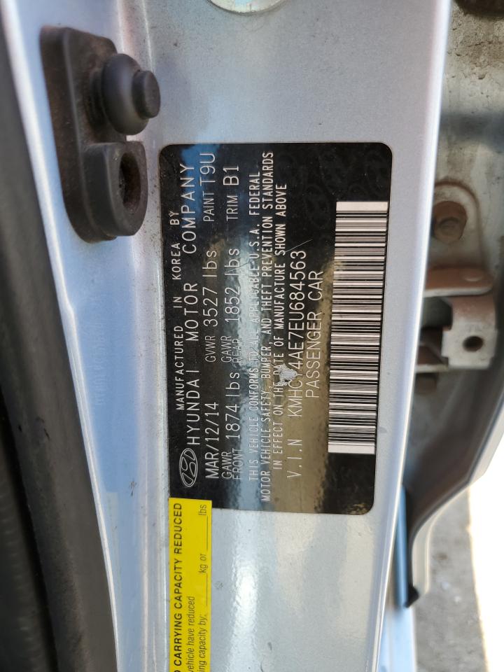 KMHCT4AE7EU684563 2014 Hyundai Accent Gls