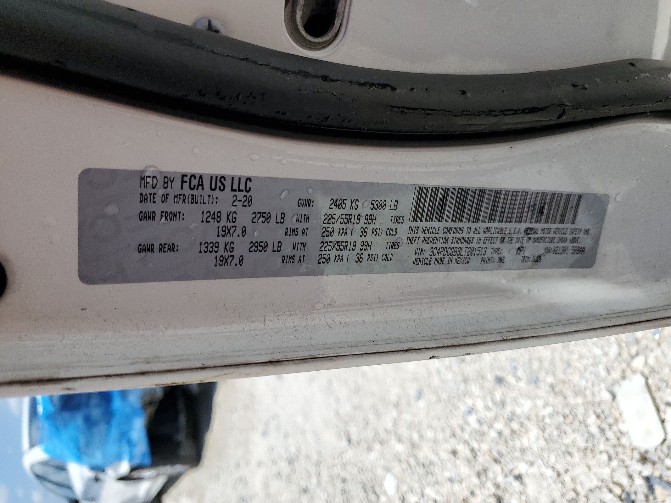 3C4PDCGB9LT201513 2020 Dodge Journey Crossroad