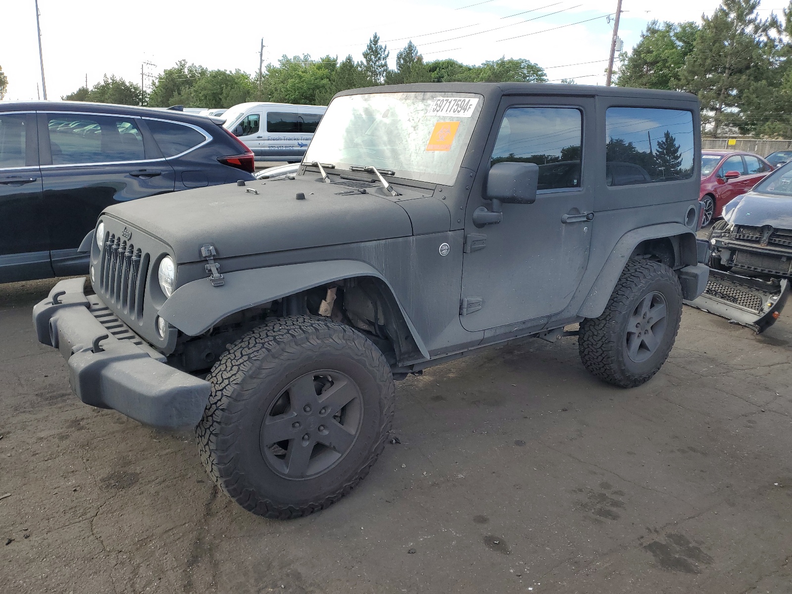 2014 Jeep Wrangler Sport vin: 1C4AJWAG3EL117108