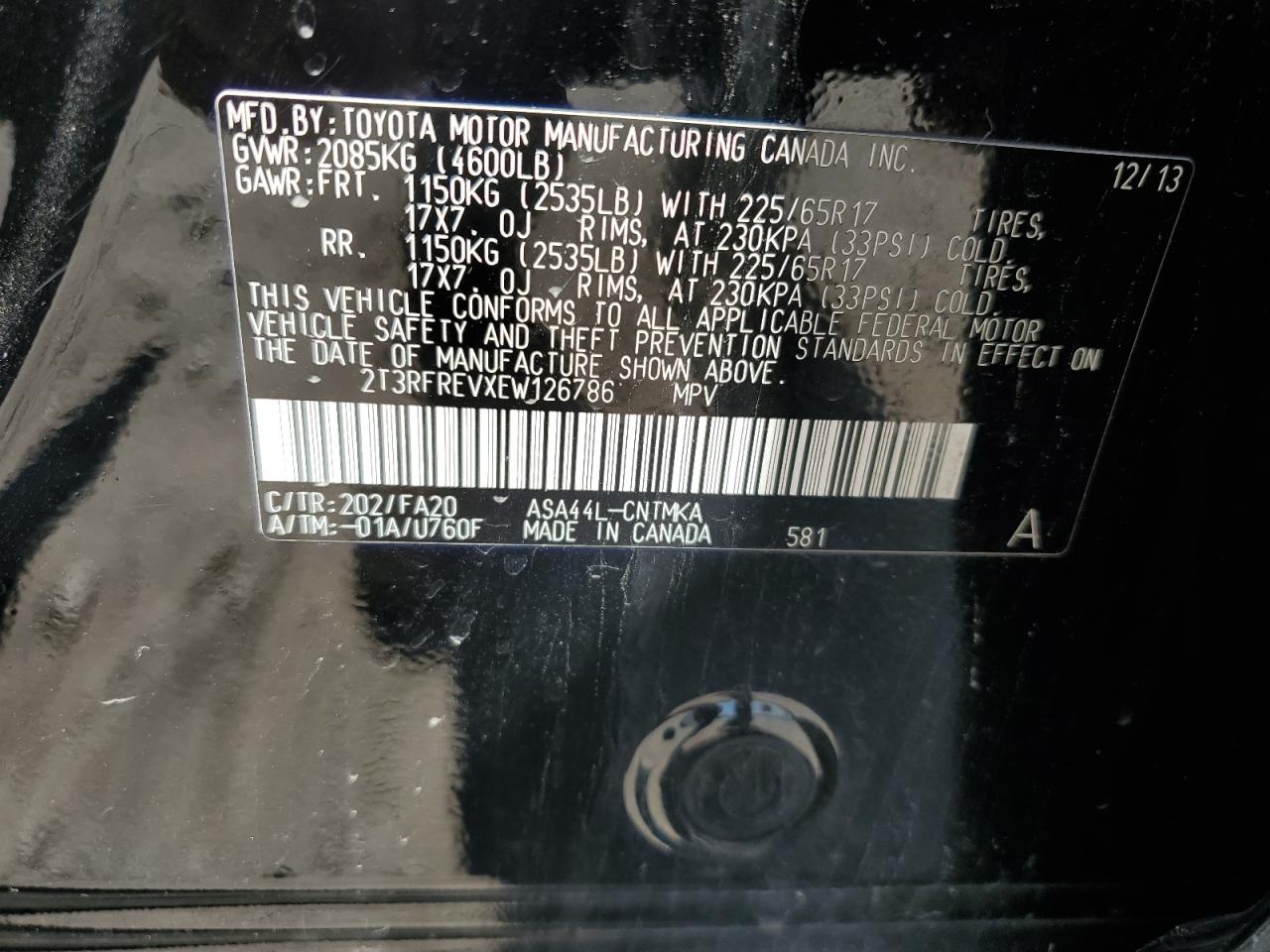 2014 Toyota RAV 4 - Image 14