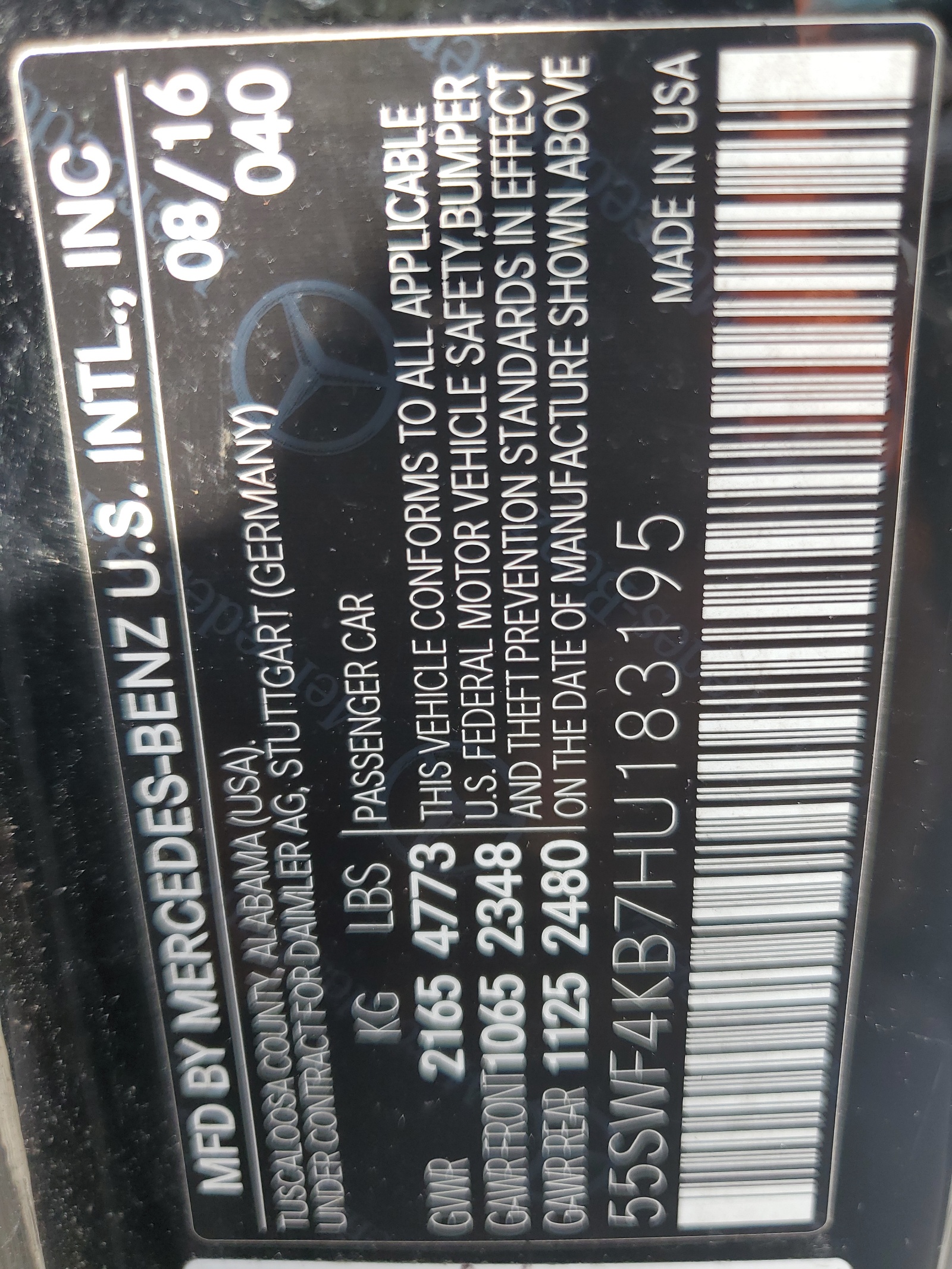 55SWF4KB7HU183195 2017 Mercedes-Benz C 300 4Matic