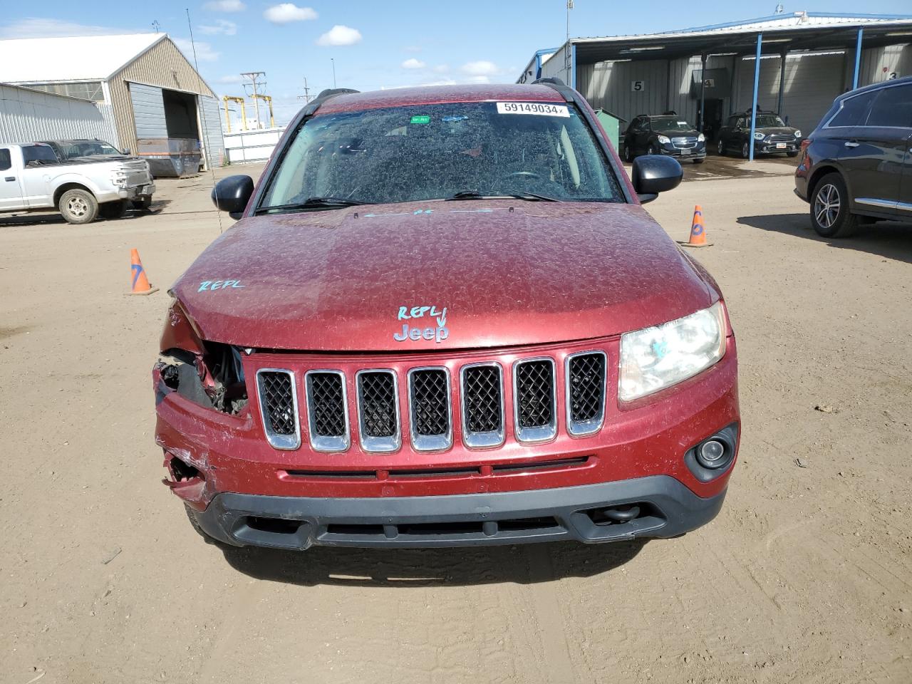 2012 Jeep Compass Latitude VIN: 1C4NJDEB1CD524906 Lot: 59149034