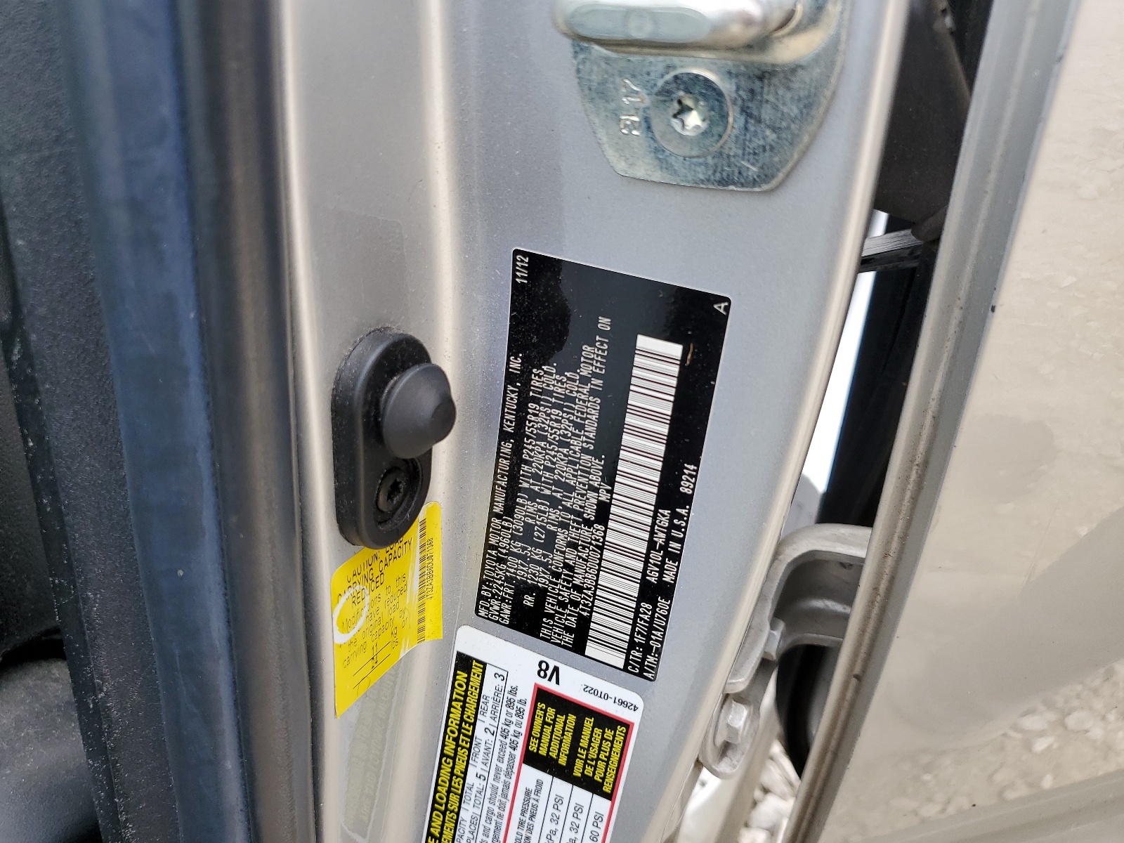 4T3ZA3BB6DU071368 2013 Toyota Venza Le