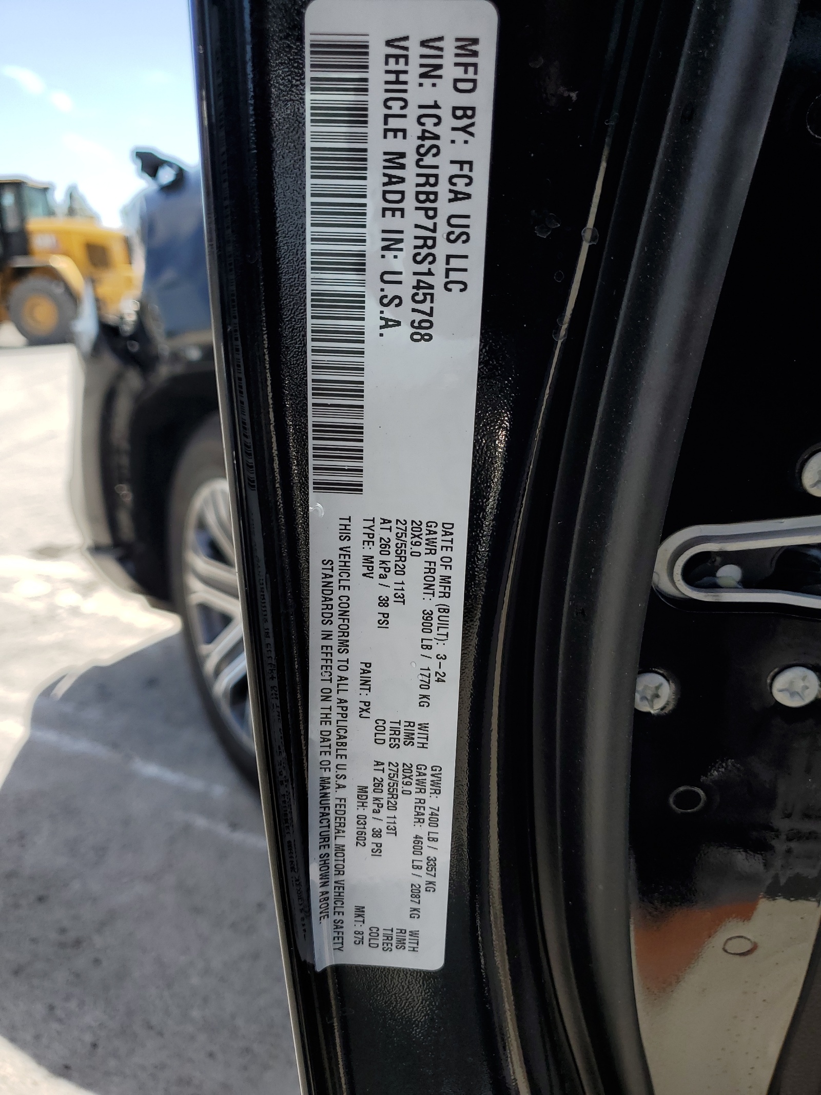 1C4SJRBP7RS145798 2024 Jeep Wagoneer L Series Ii