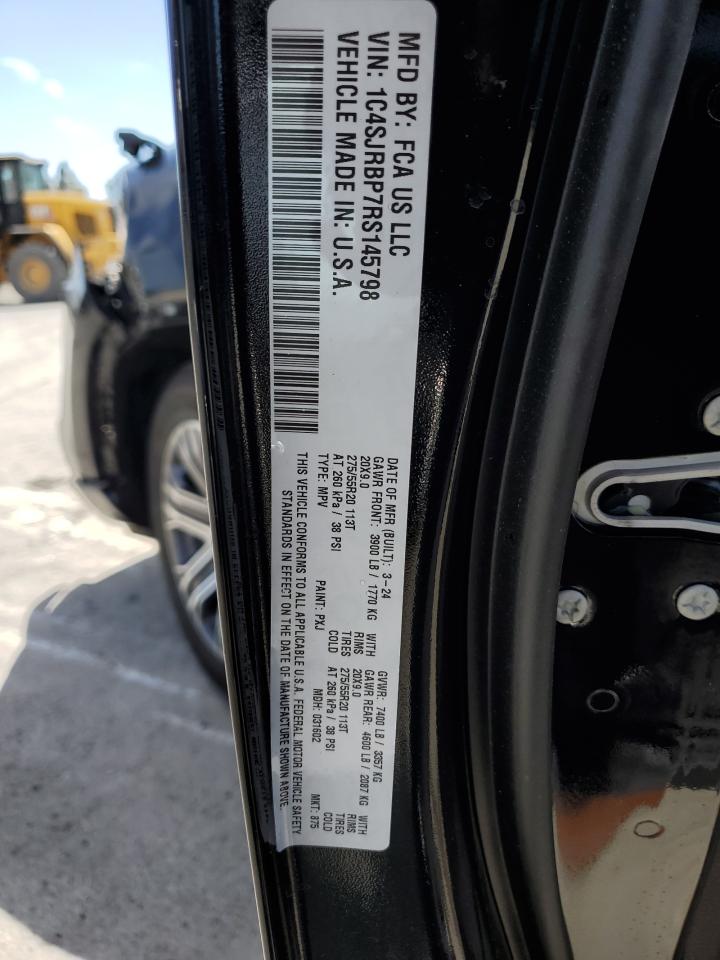 2024 Jeep Wagoneer L Series Ii VIN: 1C4SJRBP7RS145798 Lot: 60422534