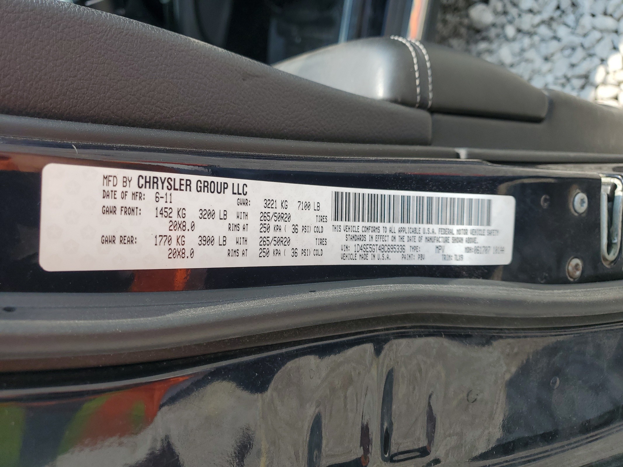 1D4SE5GT4BC695336 2011 Dodge Durango Citadel