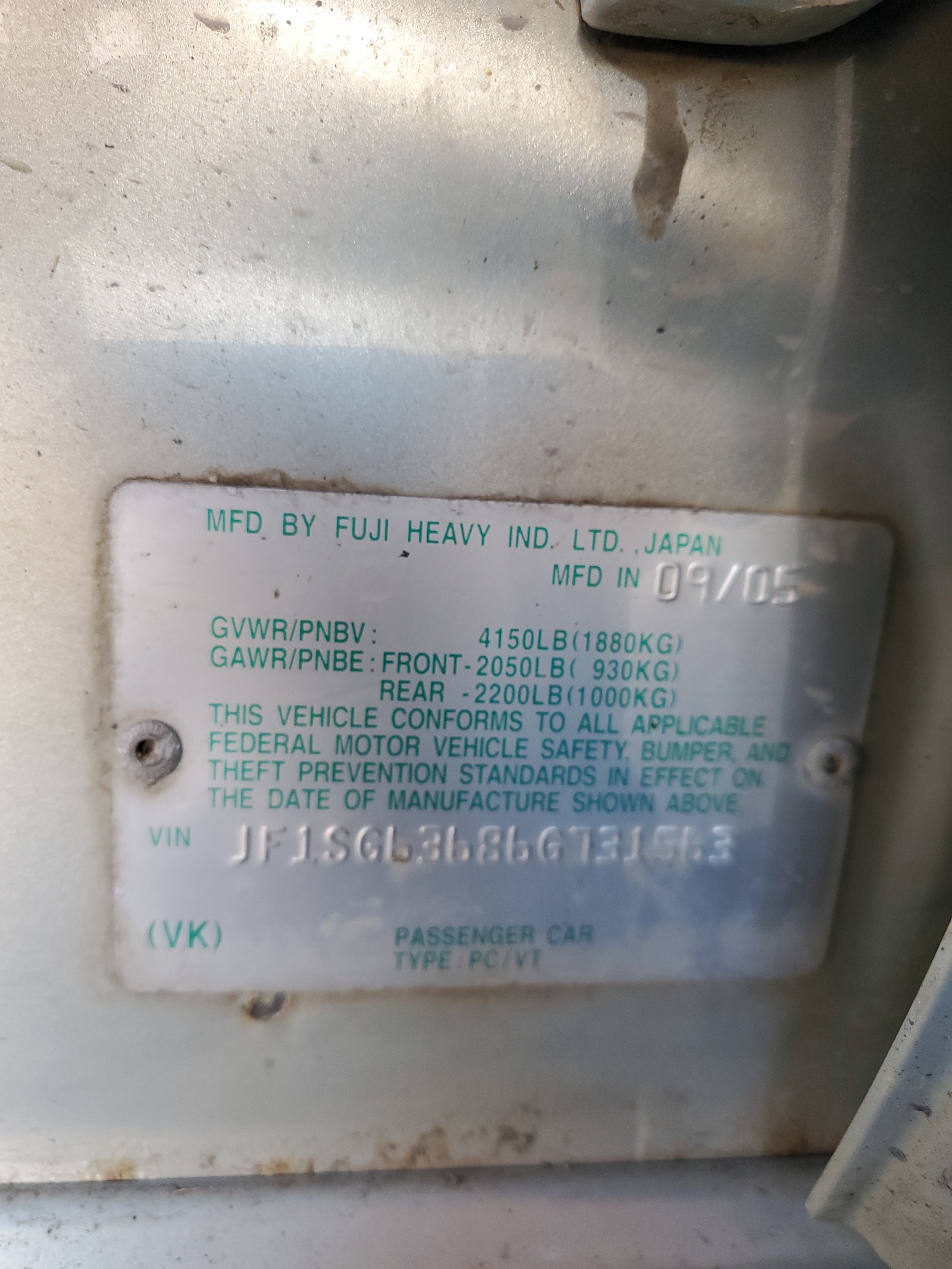 JF1SG63686G731563 2006 Subaru Forester 2.5X