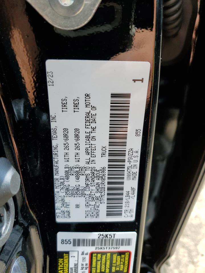 2024 Toyota Tundra Crewmax Platinum VIN: 5TFMC5DB1RX056986 Lot: 60808354