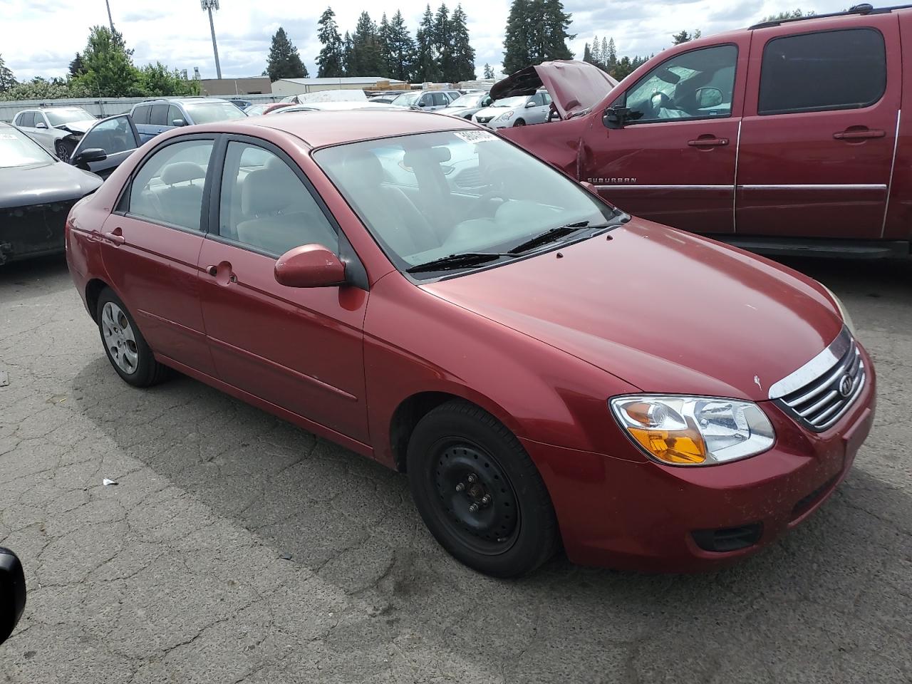 2009 Kia Spectra Ex VIN: KNAFE222395667602 Lot: 59047604