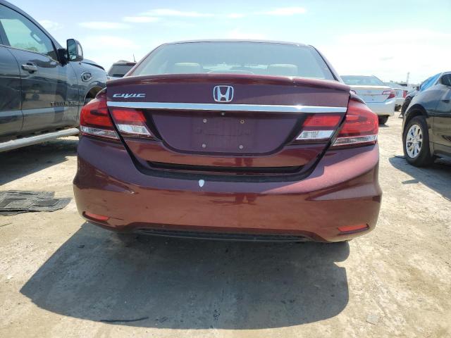 Sedans HONDA CIVIC 2014 Burgundy