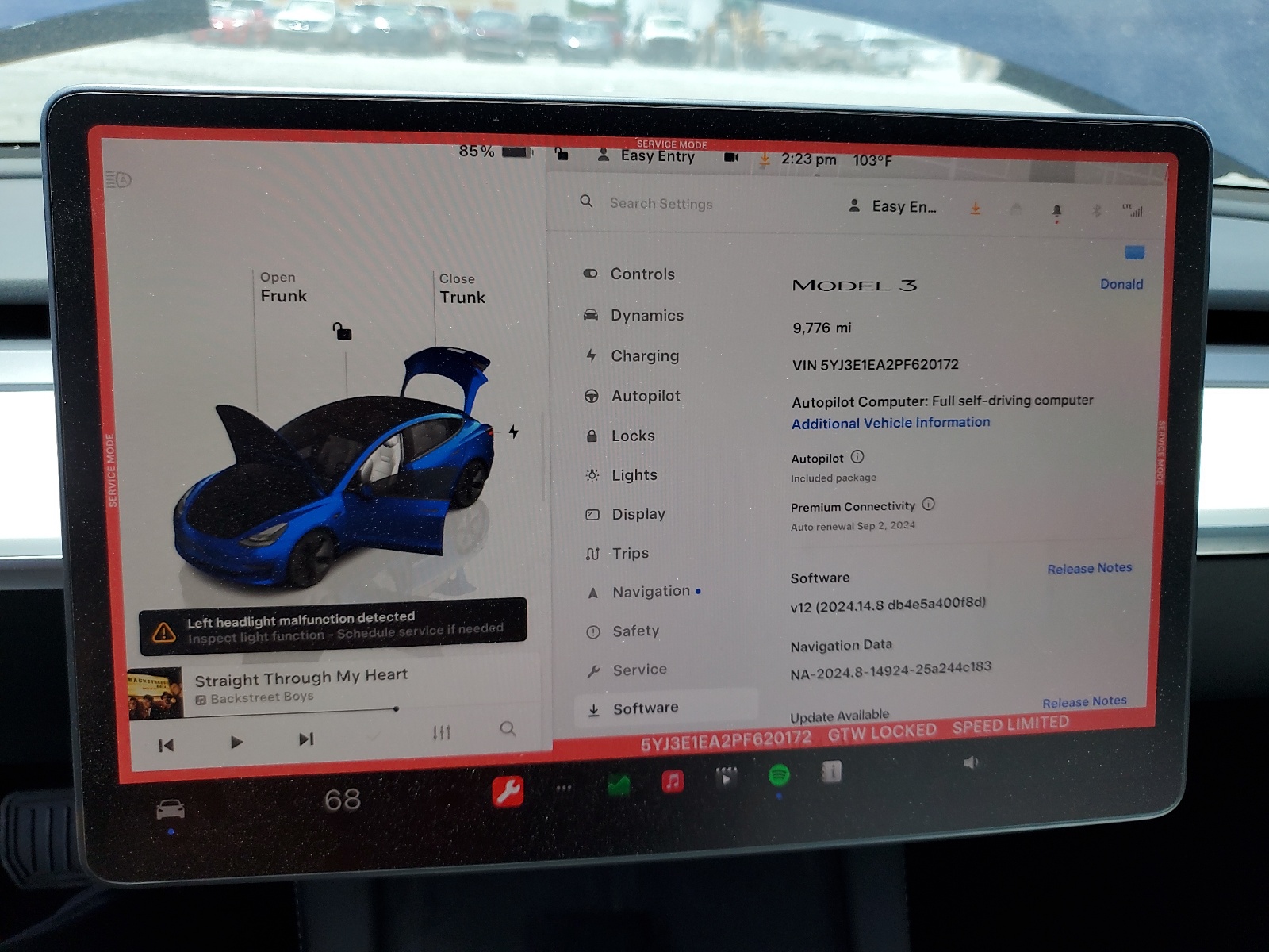 5YJ3E1EA2PF620172 2023 Tesla Model 3