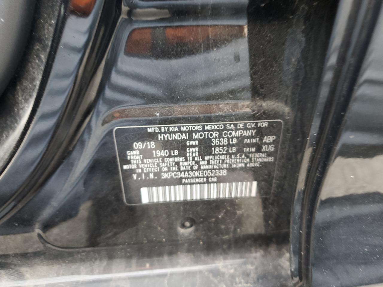 3KPC34A30KE052338 2019 HYUNDAI ACCENT - Image 14