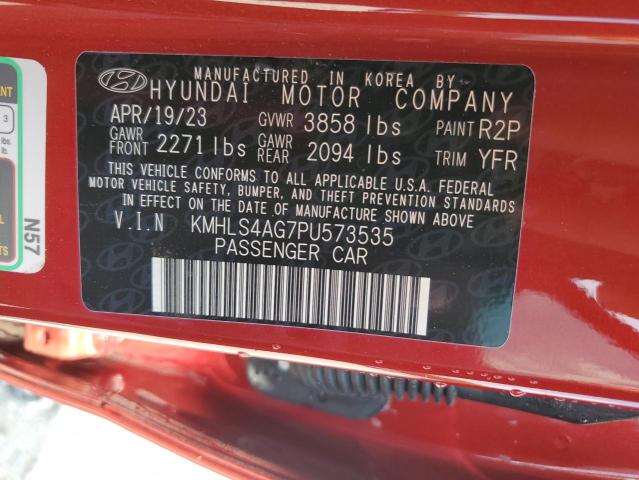 2023 HYUNDAI ELANTRA SE KMHLS4AG7PU573535  58551454