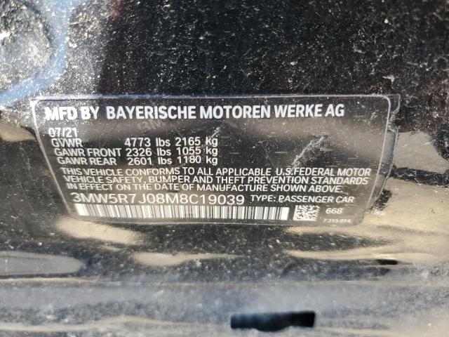 3MW5R7J08M8C19039 | 2021 BMW 330xi