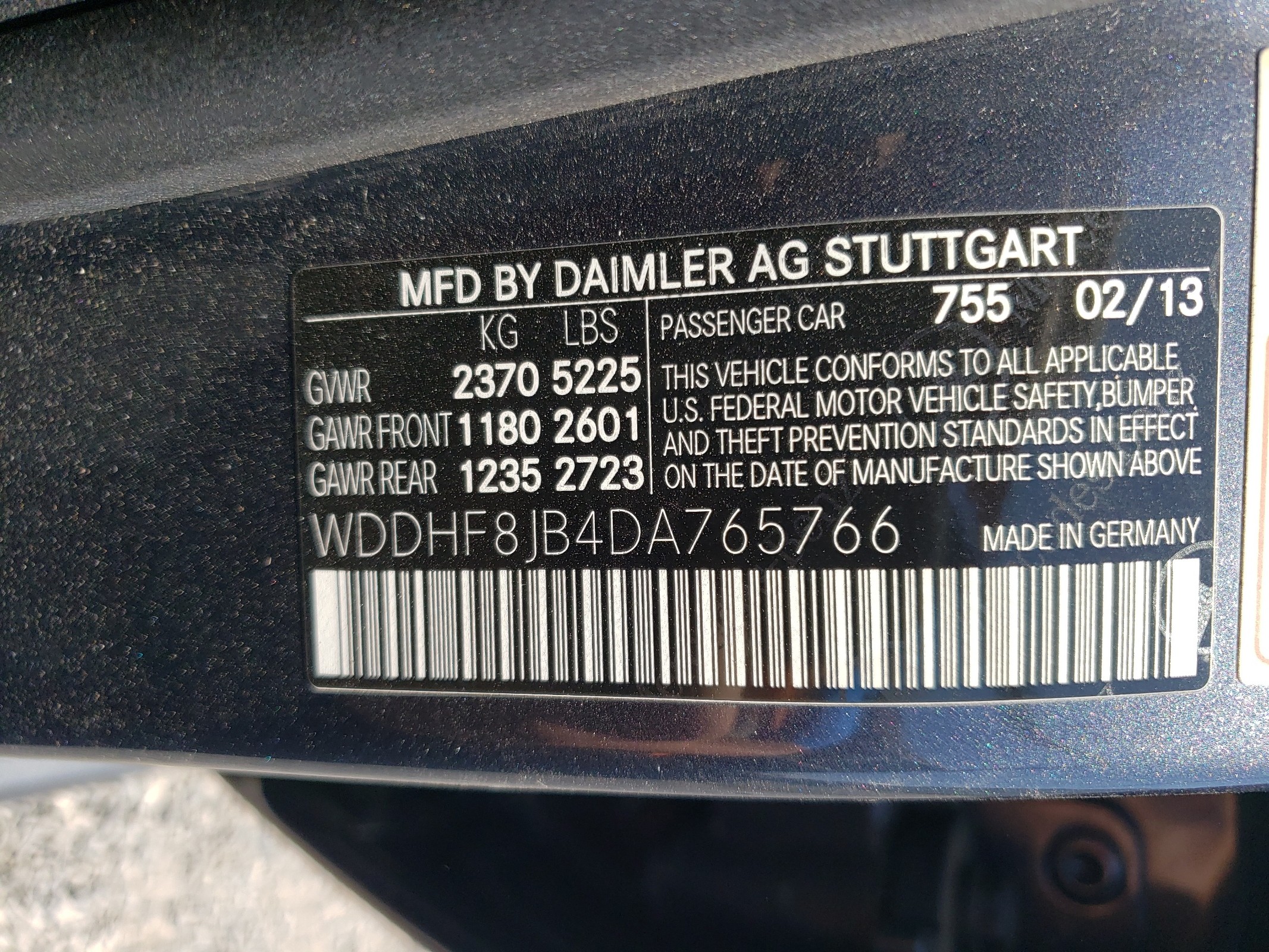 WDDHF8JB4DA765766 2013 Mercedes-Benz E 350 4Matic