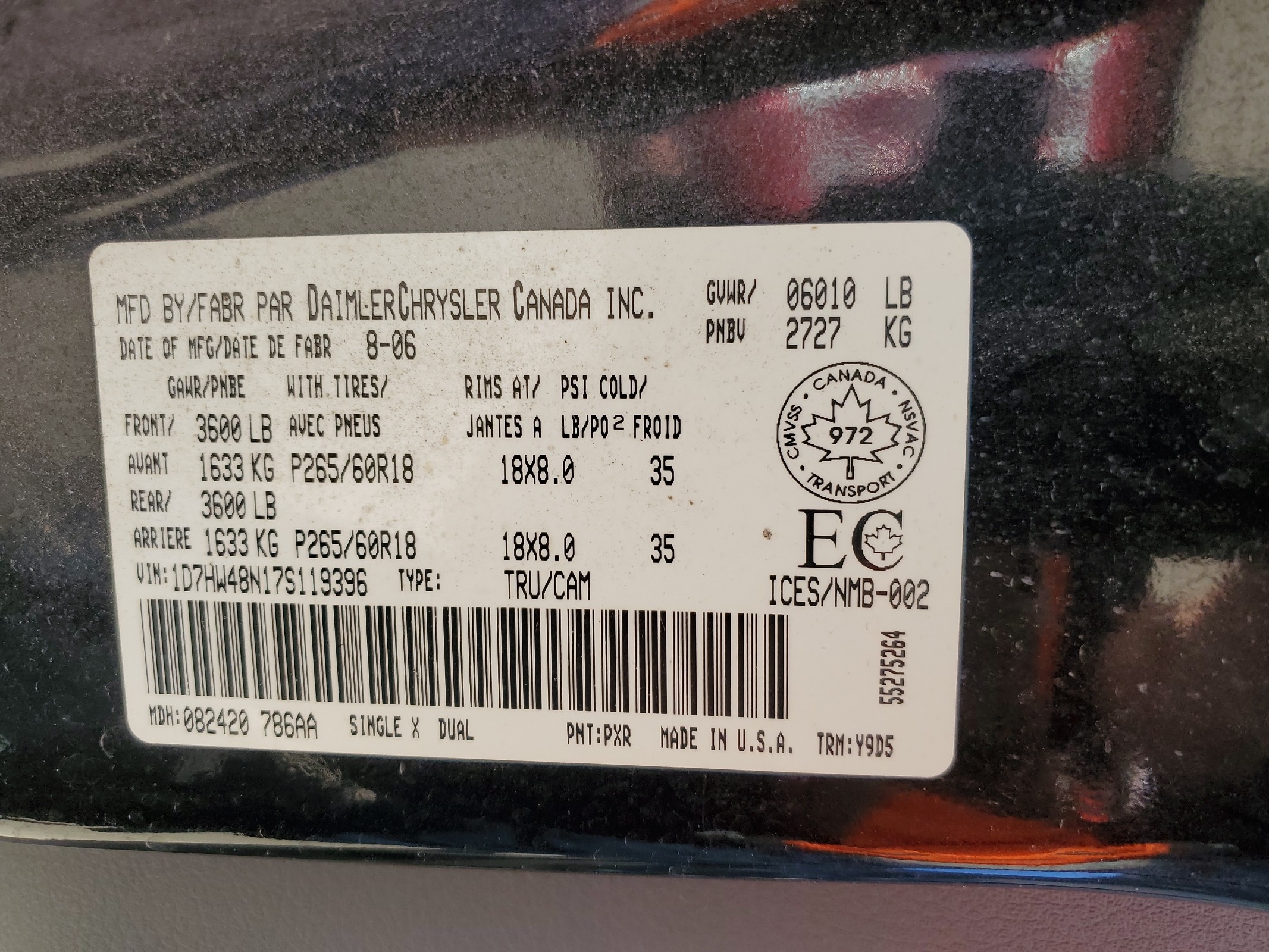 1D7HW48N17S119396 2007 Dodge Dakota Quad Slt