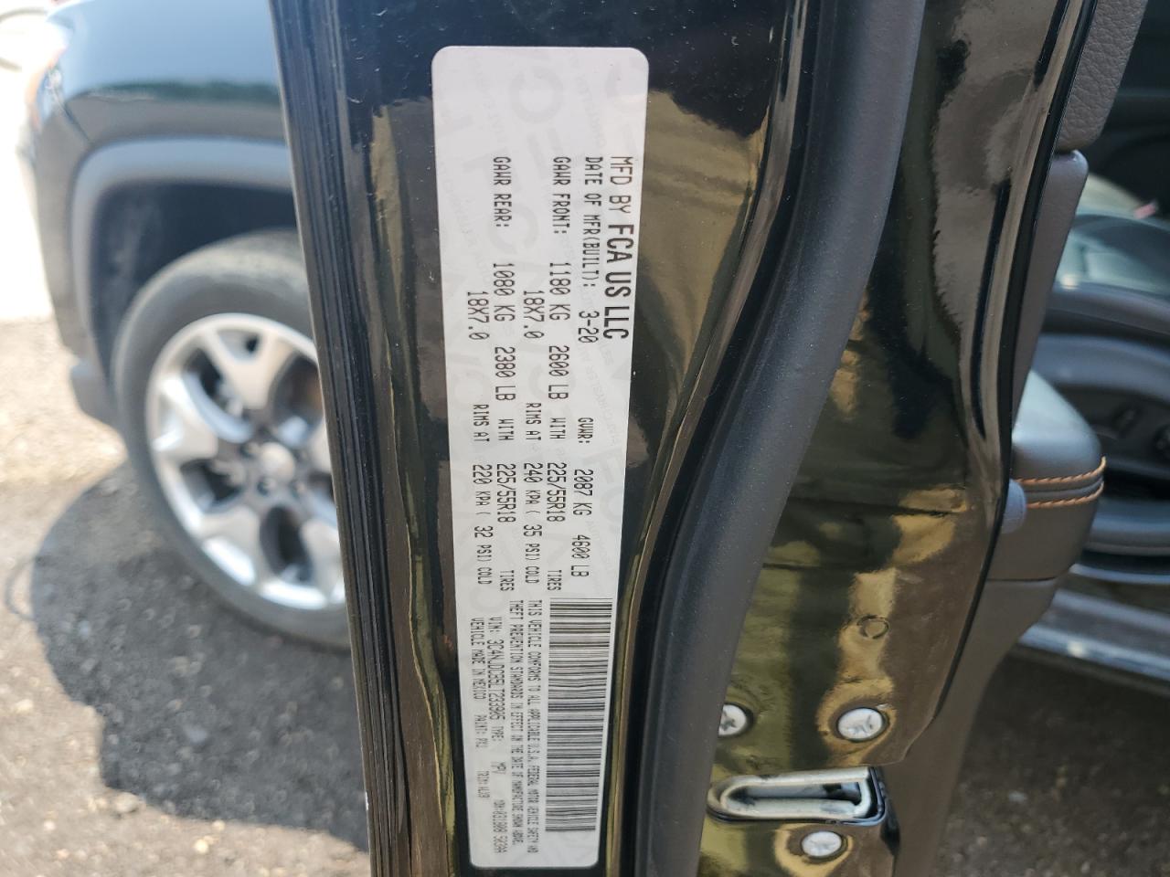 2020 Jeep Compass Limited VIN: 3C4NJDCB5LT233905 Lot: 59777784