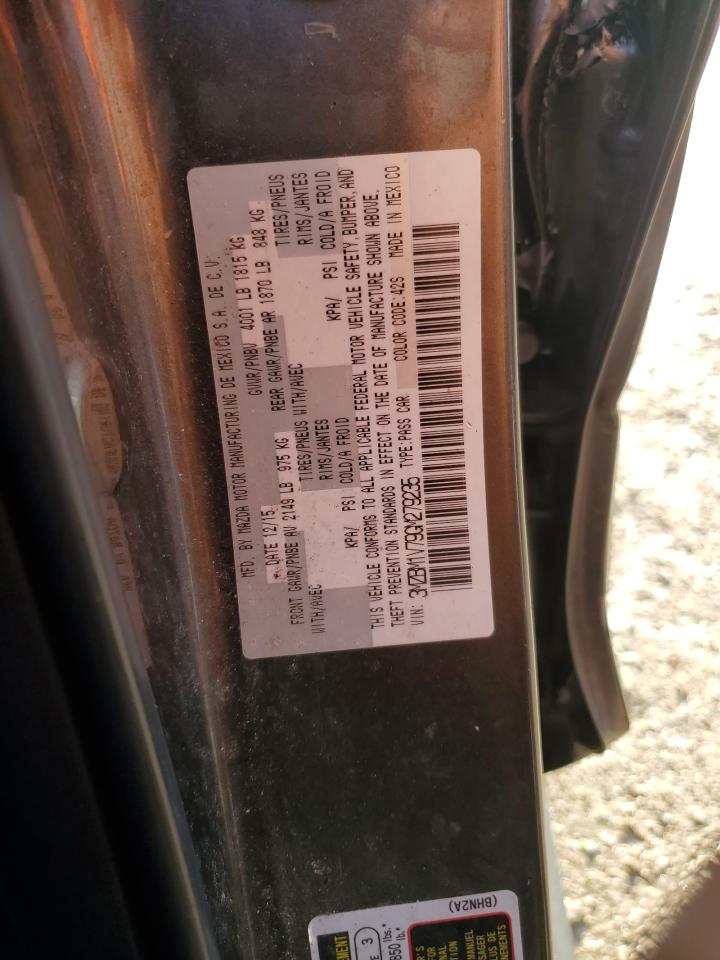 2016 Mazda 3 Touring VIN: 3MZBM1V79GM279235 Lot: 57839514