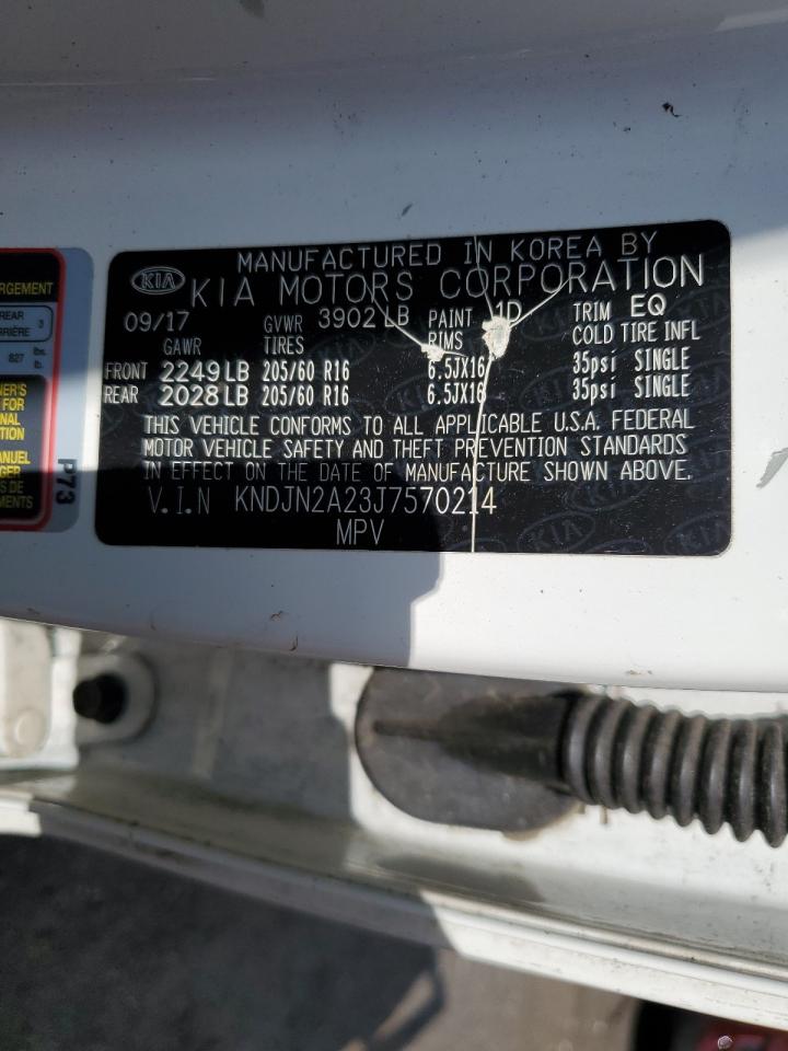 2018 Kia Soul VIN: KNDJN2A23J7570214 Lot: 57394024