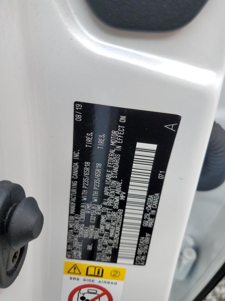 2019 Lexus Rx 350 Base VIN: 2T2BZMCAXKC209549 Lot: 57338724