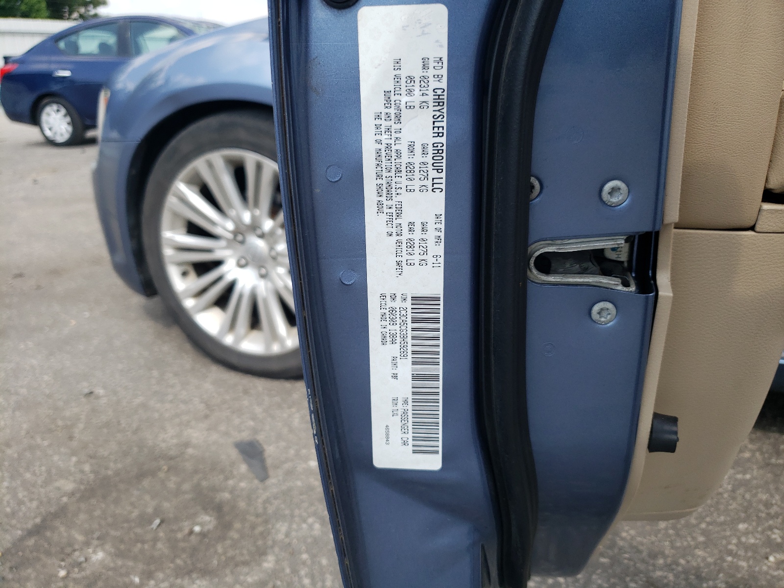 2C3CA5CG3BH592691 2011 Chrysler 300 Limited