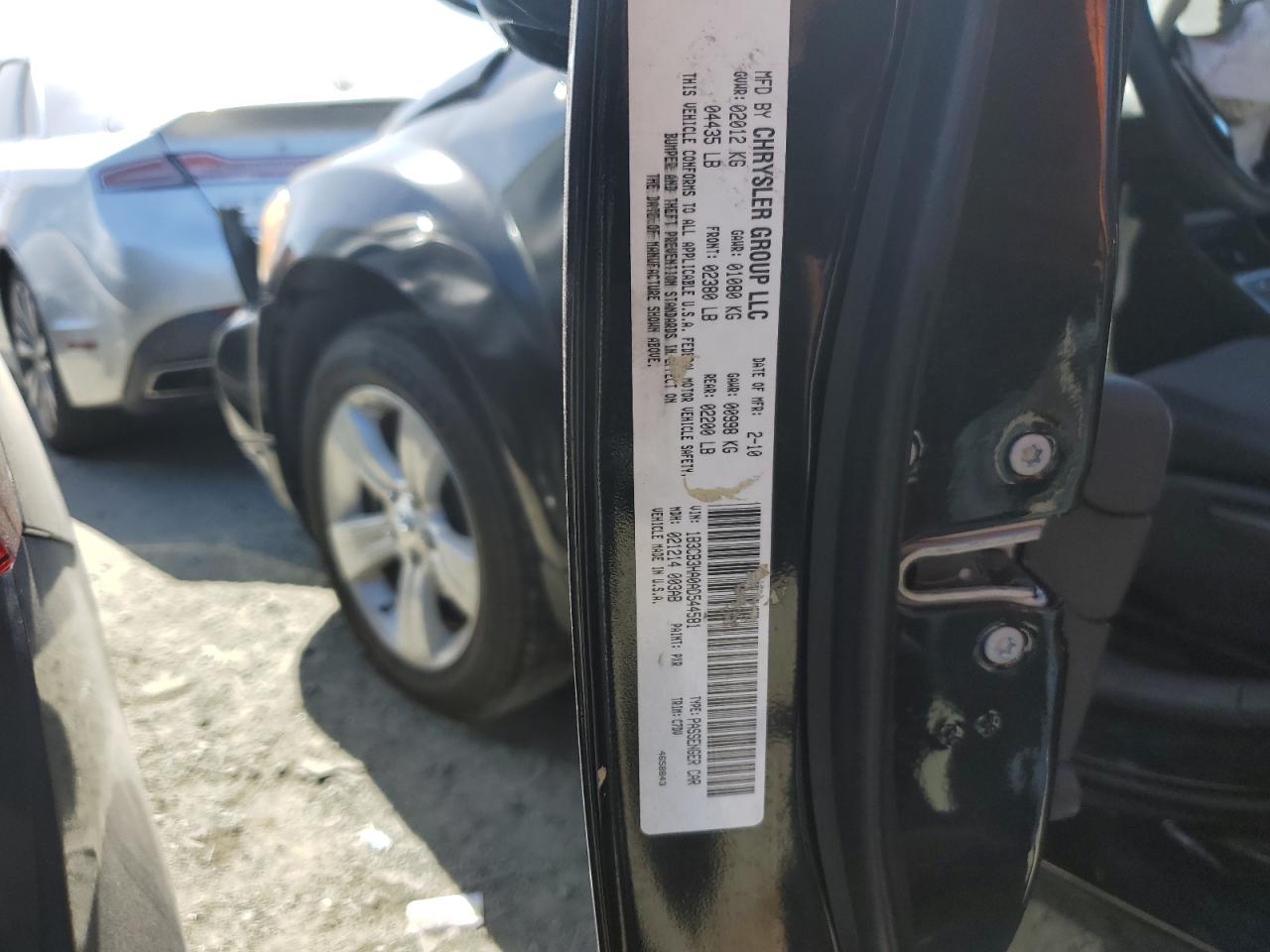 2010 Dodge Caliber Mainstreet VIN: 1B3CB3HA0AD544581 Lot: 57787714