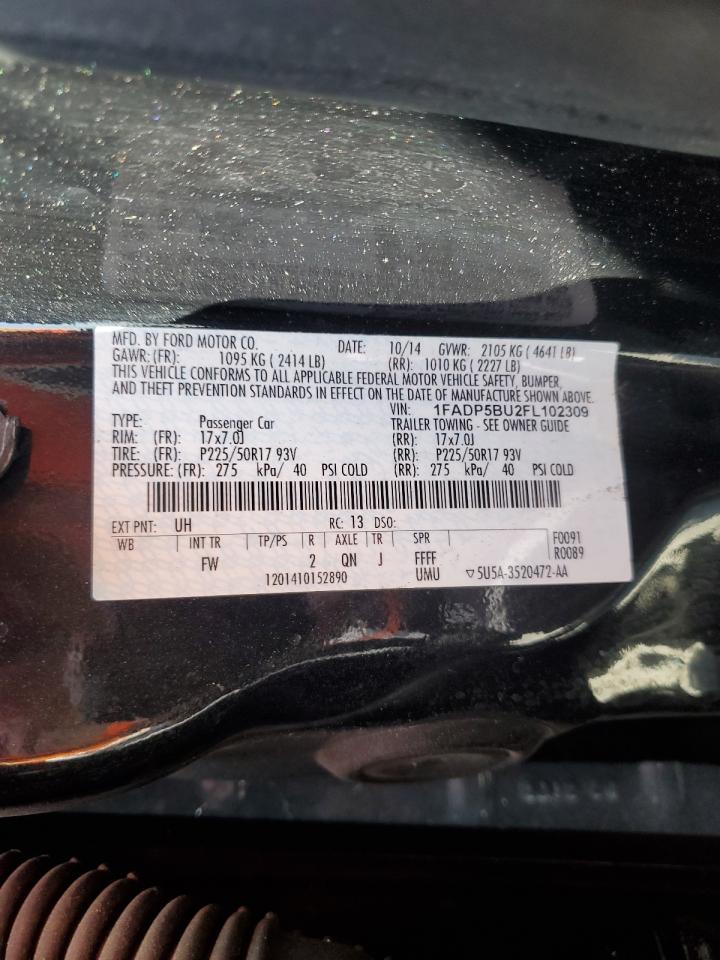 2015 Ford C-Max Sel VIN: 1FADP5BU2FL102309 Lot: 60167424