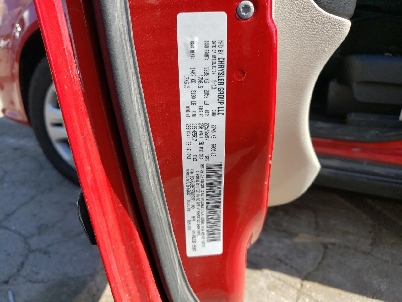 2014 Dodge Grand Caravan Se VIN: 2C4RDGBG7ER129221 Lot: 60518154