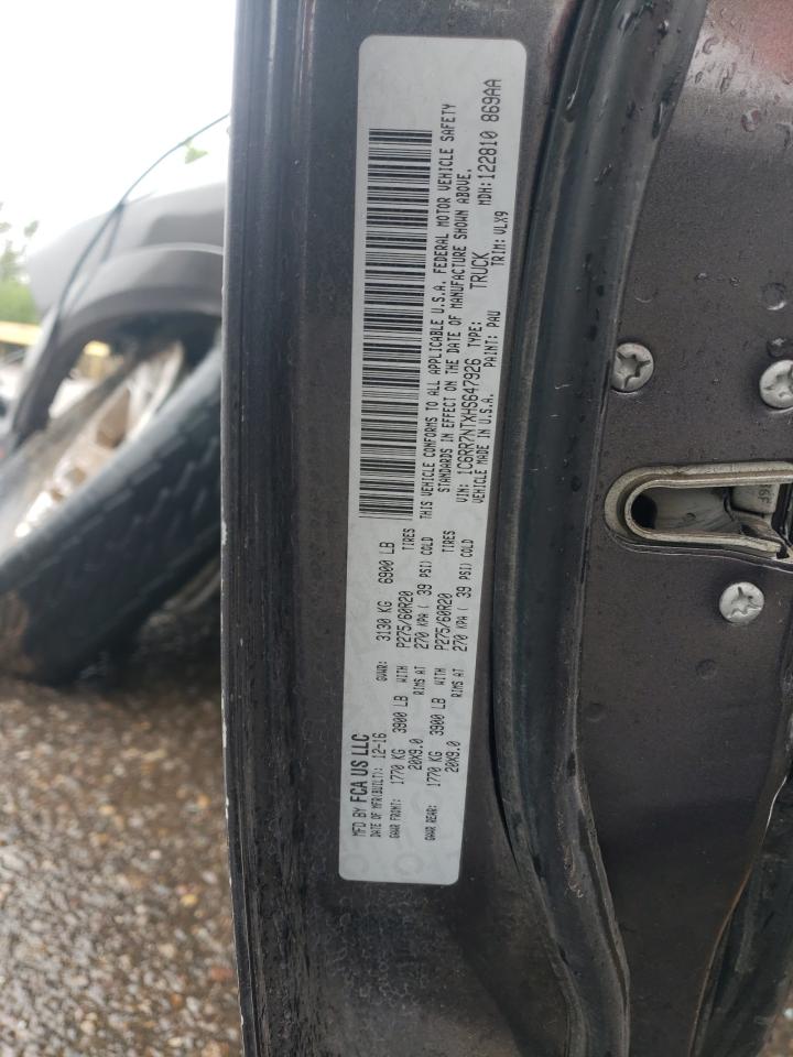 2017 Ram 1500 Laramie VIN: 1C6RR7NTXHS647926 Lot: 57581264