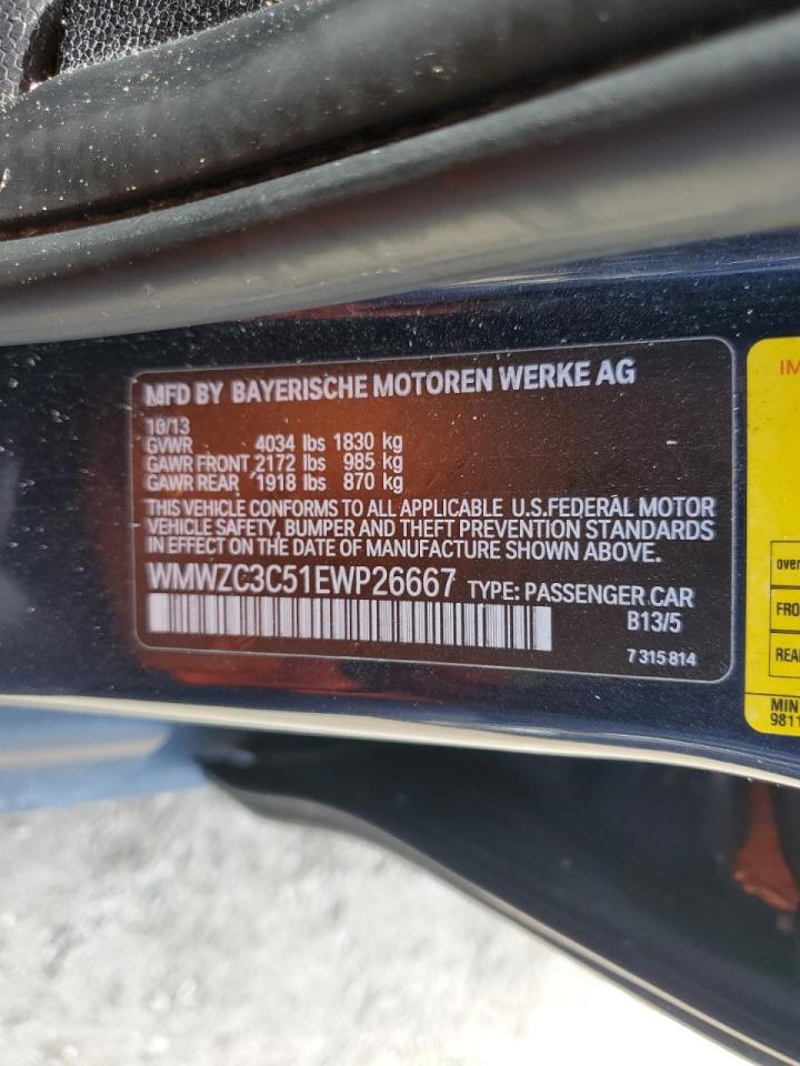 2014 Mini Cooper S Countryman VIN: WMWZC3C51EWP26667 Lot: 61276304