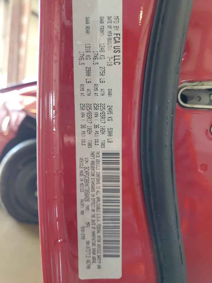 2019 Dodge Journey Se VIN: 3C4PDCBBXKT856026 Lot: 68163324