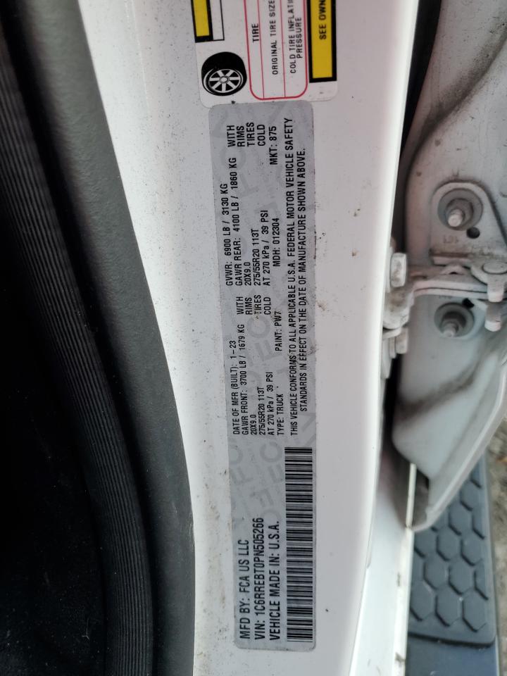 2023 Ram 1500 Big Horn/Lone Star VIN: 1C6RREBT0PN505266 Lot: 57880954