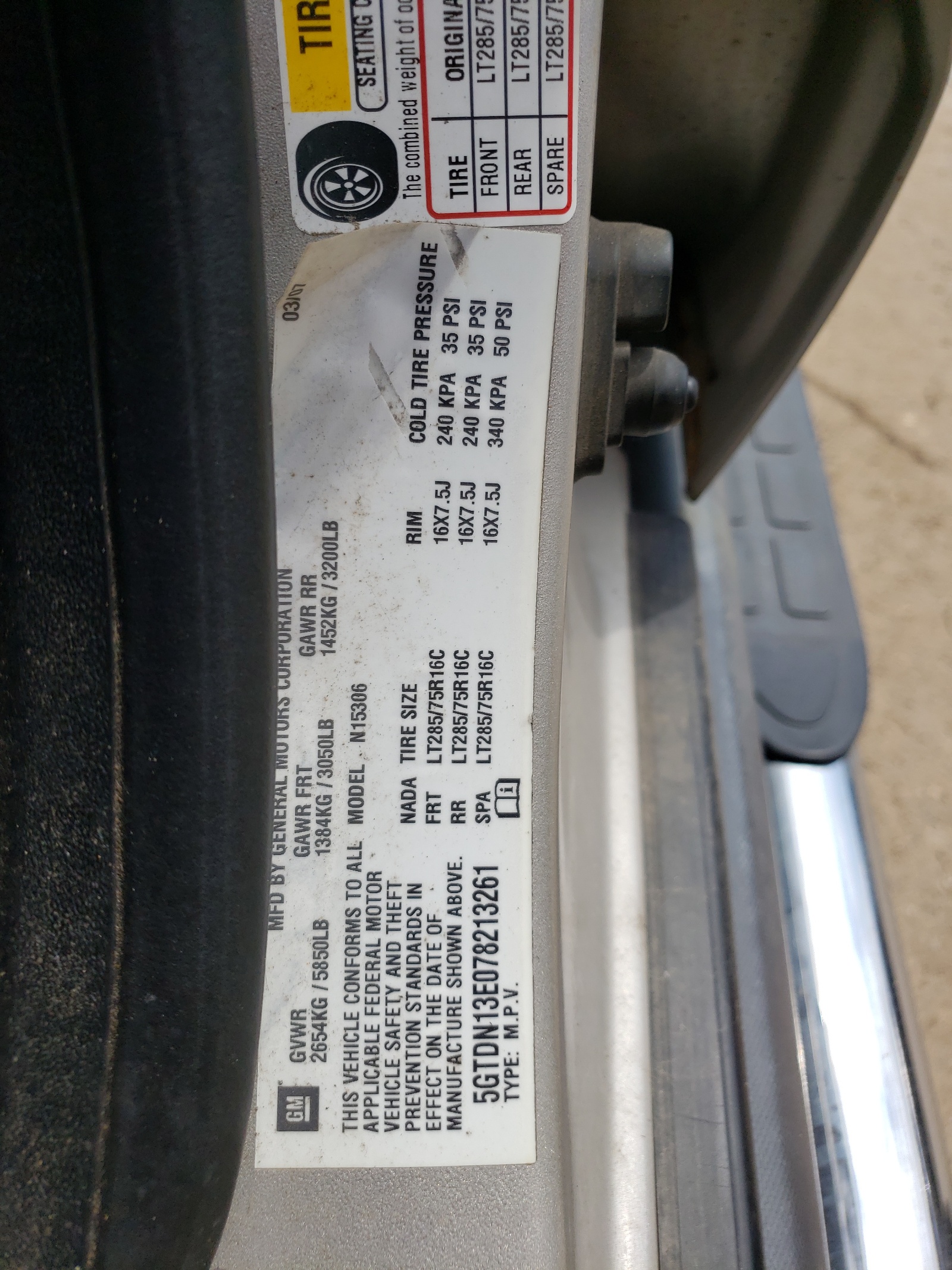 5GTDN13E078213261 2007 Hummer H3