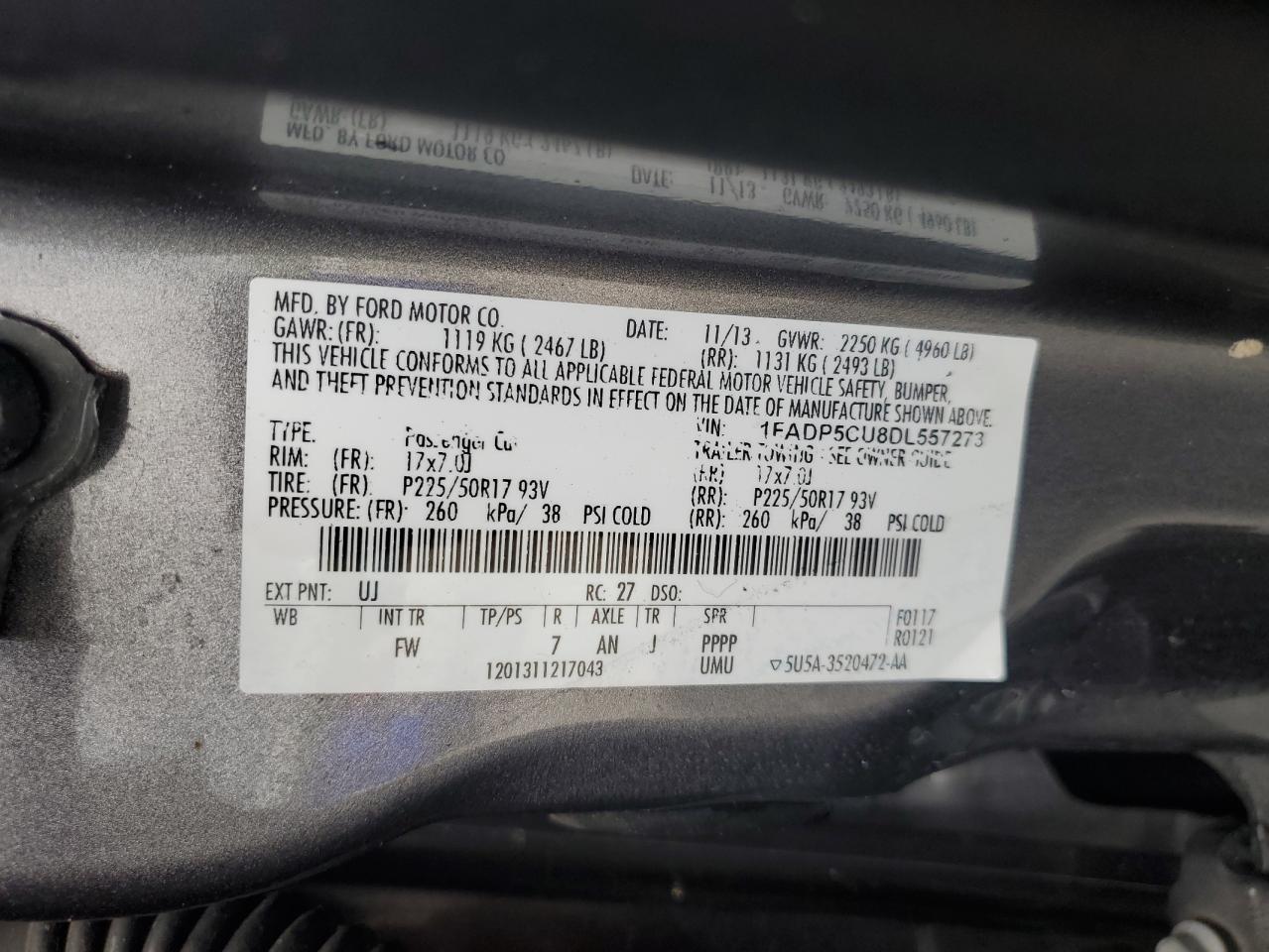 1FADP5CU8DL557273 2013 Ford C-Max Premium