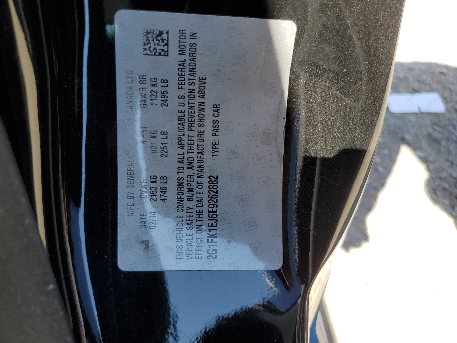 2G1FK1EJ6E9262882 2014 Chevrolet Camaro 2Ss