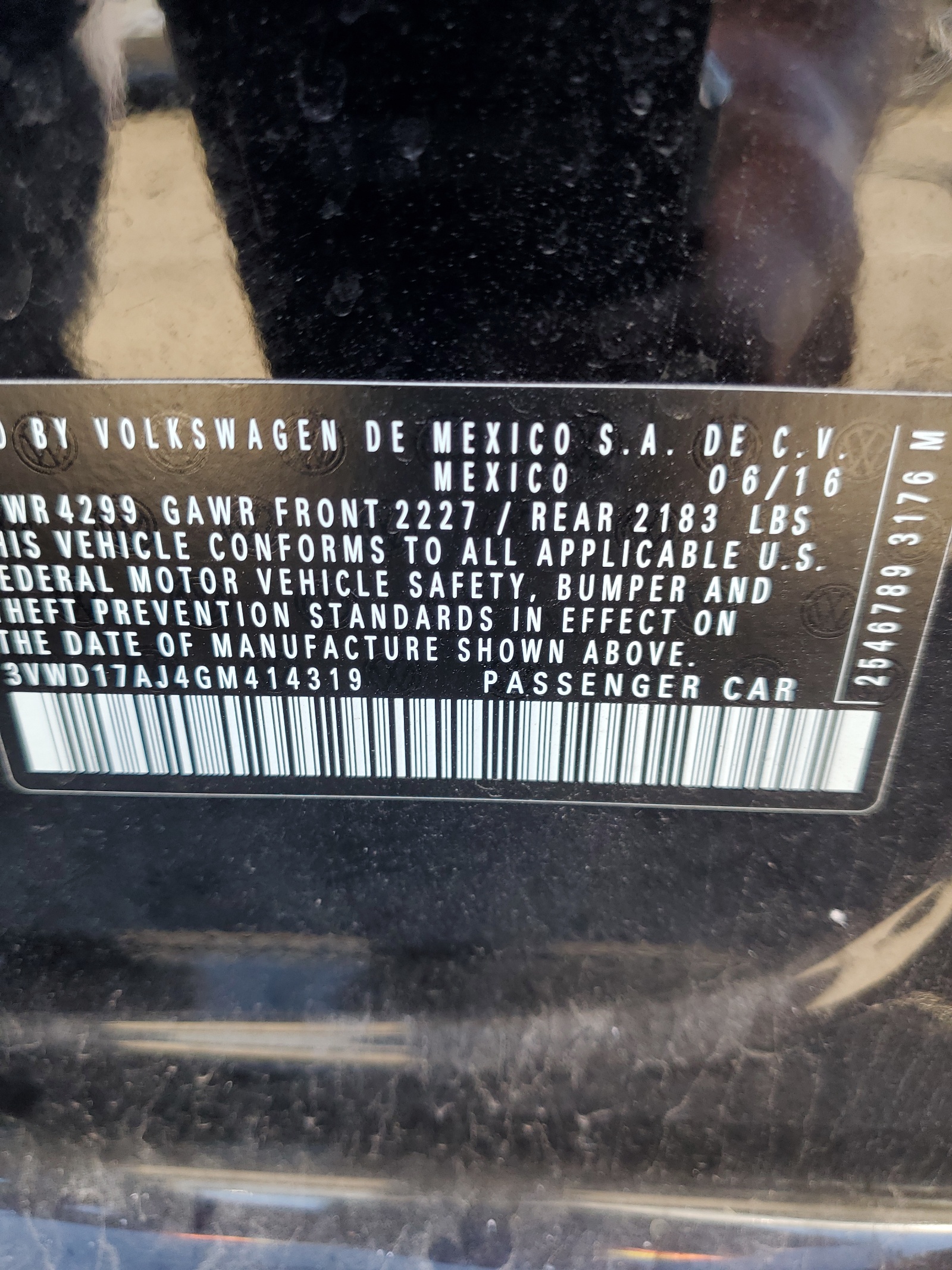 3VWD17AJ4GM414319 2016 Volkswagen Jetta Sport