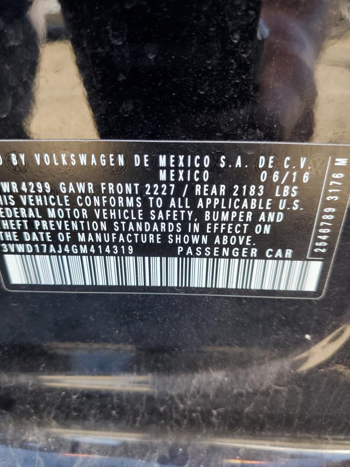 2016 Volkswagen Jetta Sport VIN: 3VWD17AJ4GM414319 Lot: 58222794