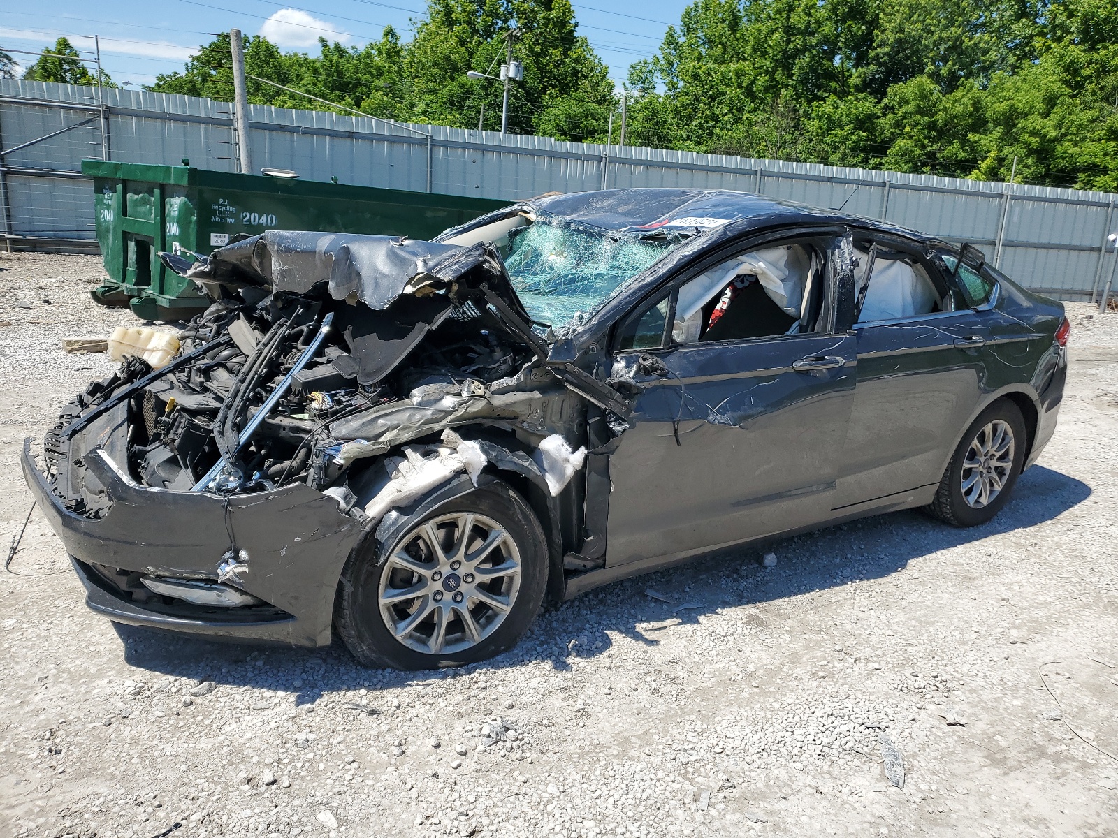 2017 Ford Fusion S vin: 3FA6P0G72HR108825