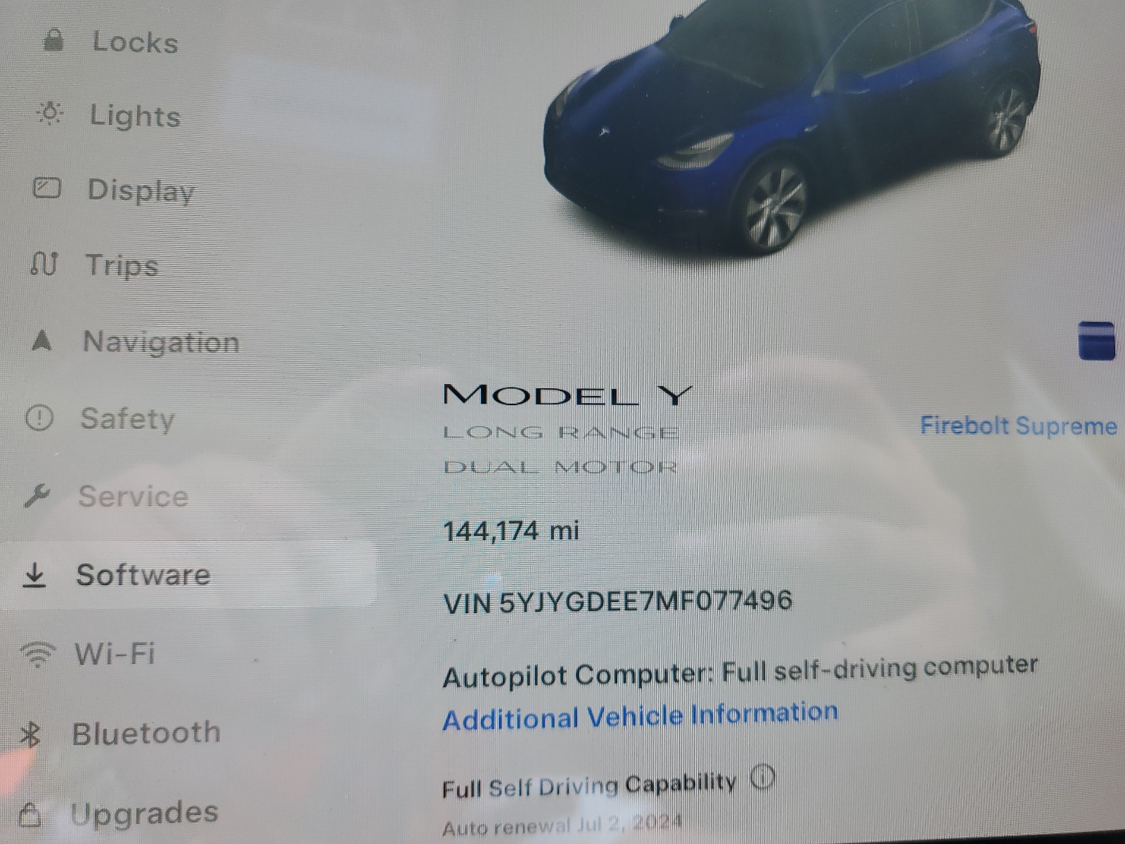 5YJYGDEE7MF077496 2021 Tesla Model Y