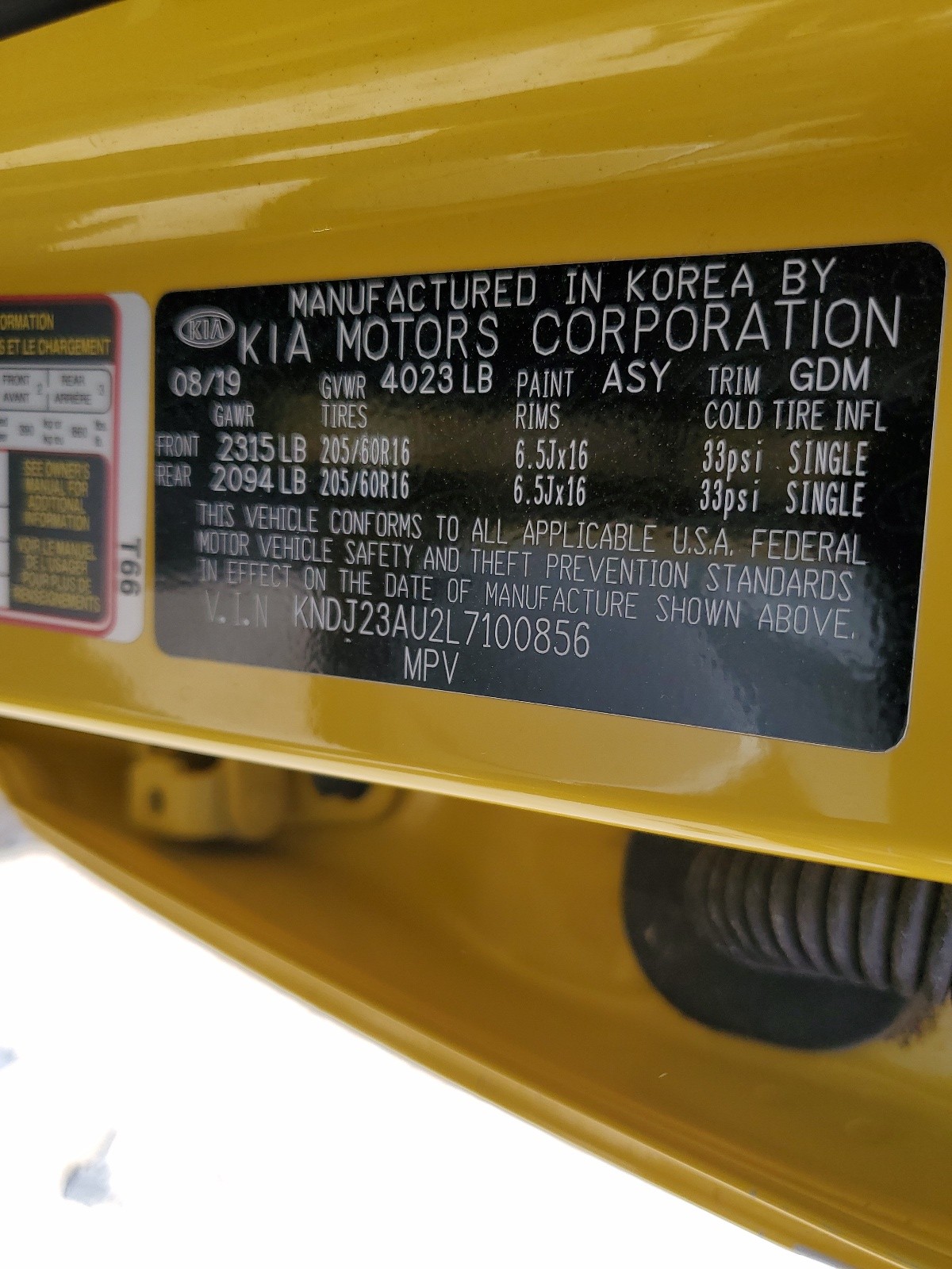 KNDJ23AU2L7100856 2020 Kia Soul Lx