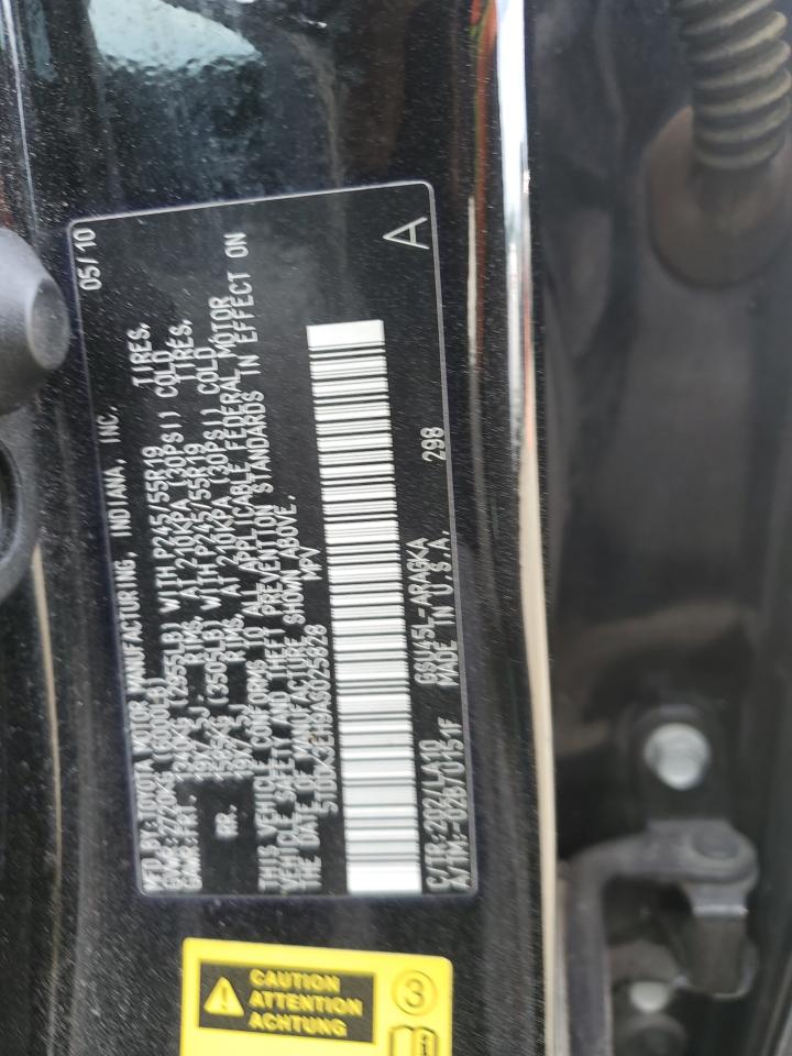 2010 Toyota Highlander Limited VIN: 5TDDK3EH9AS025828 Lot: 60695054