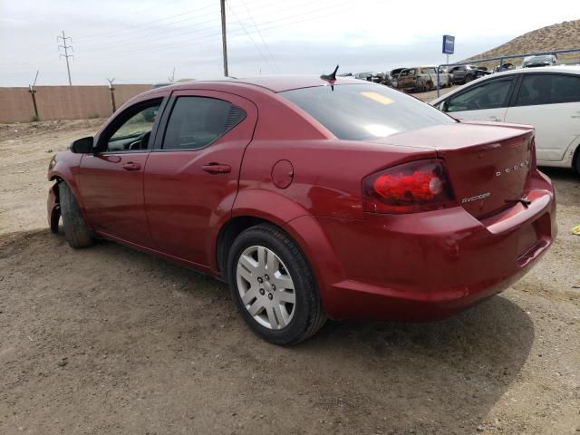  DODGE AVENGER 2014 Бургунді