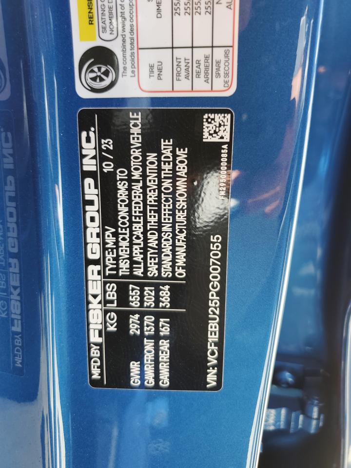 VCF1EBU25PG007055 2023 Fisker Inc. Ocean Extreme