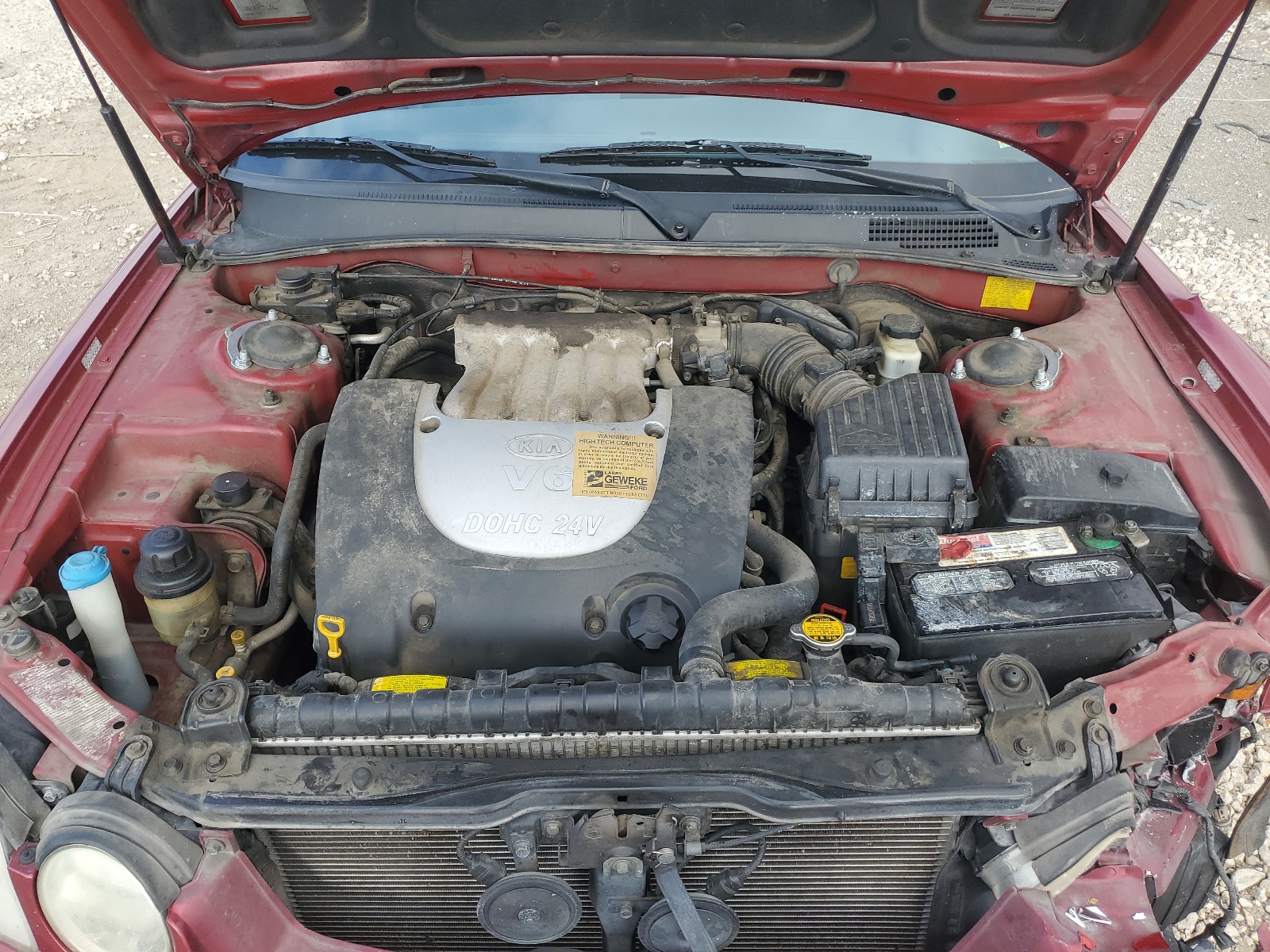 KNAGD128645312096 2004 Kia Optima Lx