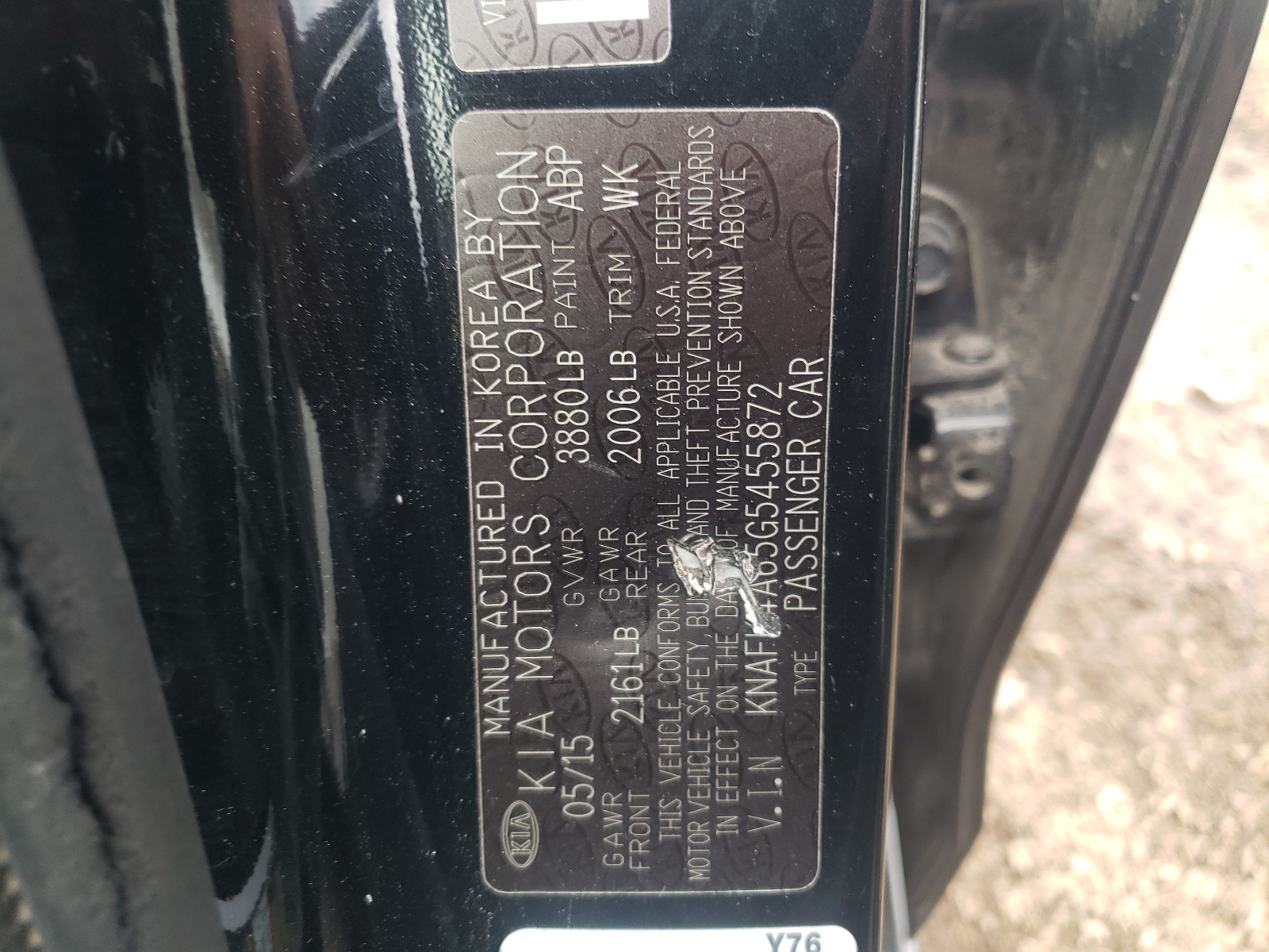 KNAFK4A65G5455872 2016 Kia Forte Lx