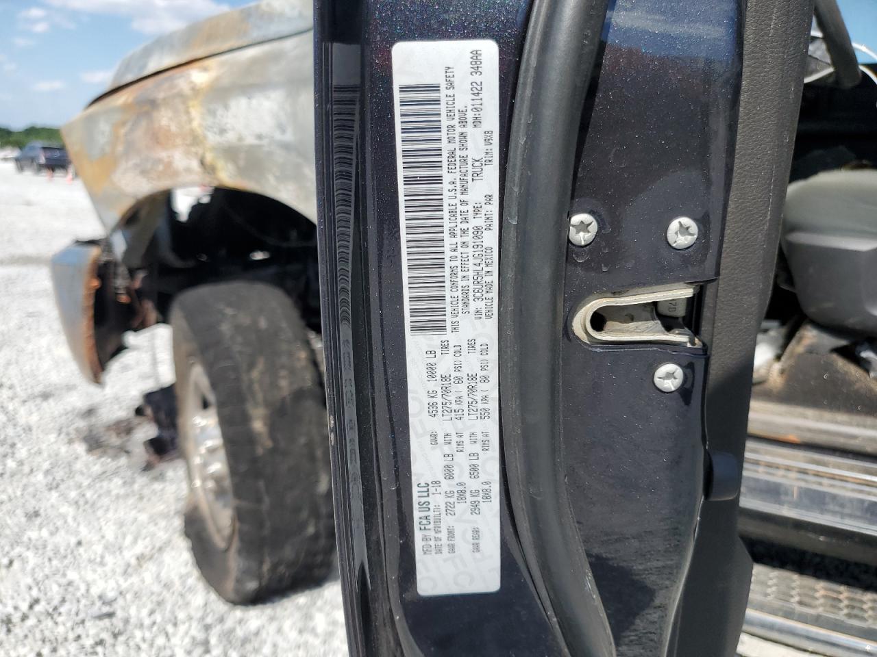 2018 Ram 2500 St VIN: 3C6UR5HL4JG191090 Lot: 58876924